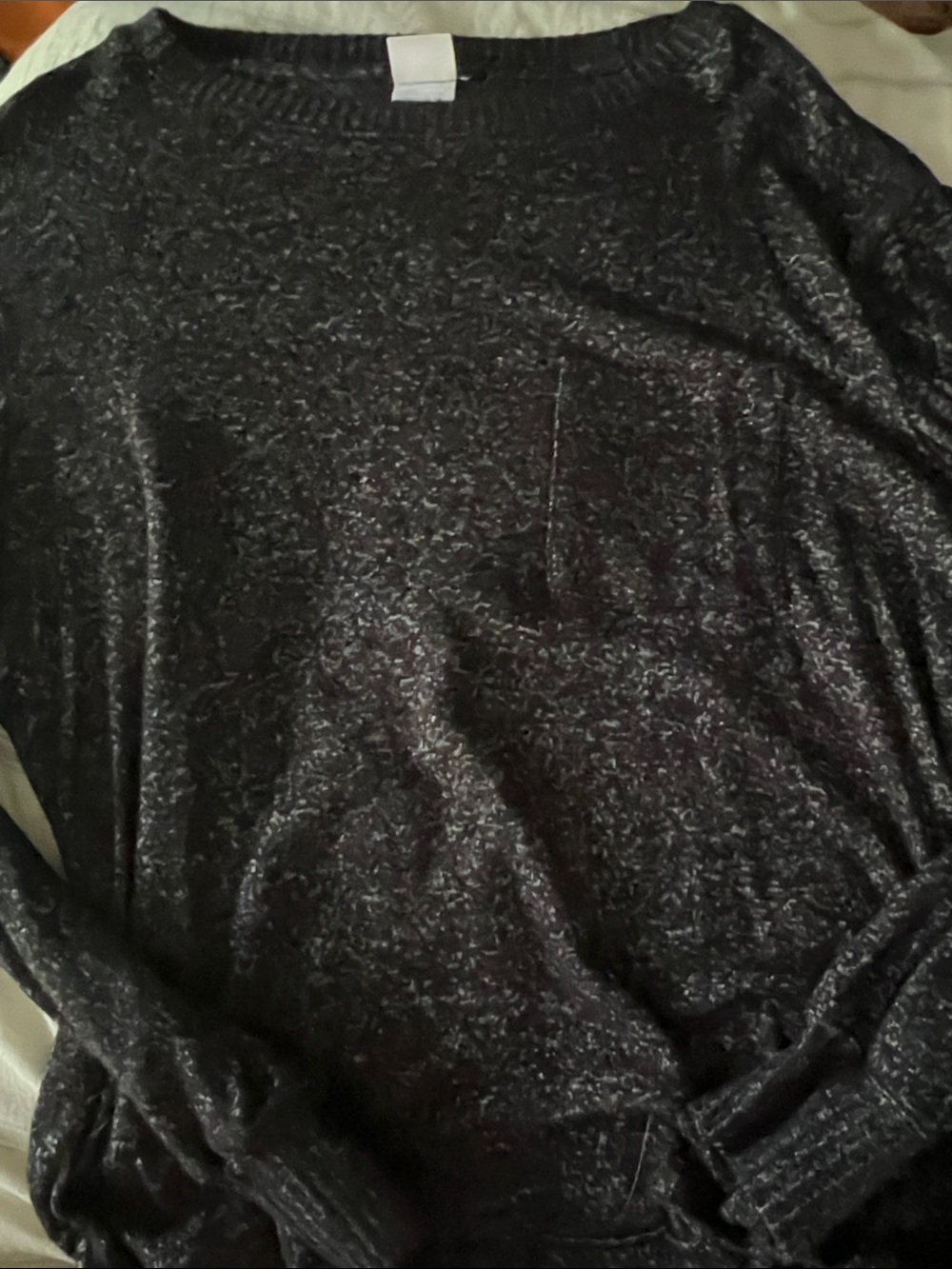 5/$10 item Black Long Sleeve Women's Pocket Top